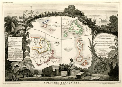Colonies françaises (en Amérique) (Hémisphère boréal) - Fonds Ancely - B315556101 A LEVASSEUR 095