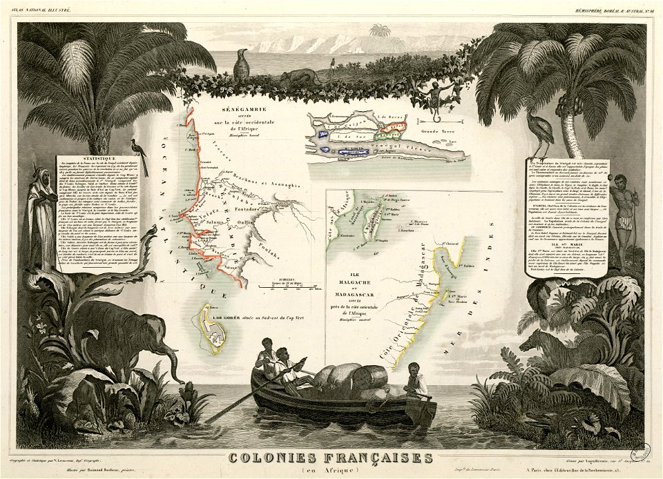 Colonies françaises (en Afrique) (Hémisphère boréal et austral) - Fonds Ancely - B315556101 A LEVASSEUR 094