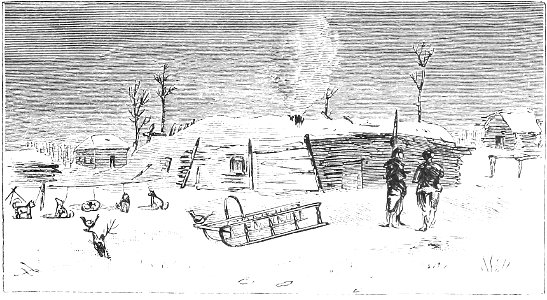 Colonist's village in winter
