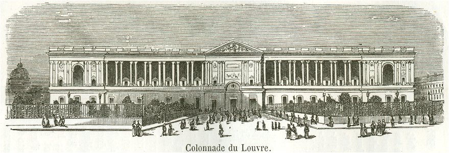 Colonnade du Louvre 1855