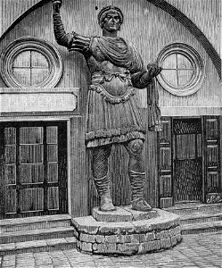 Colossale statua di Eraclio (xilografia)