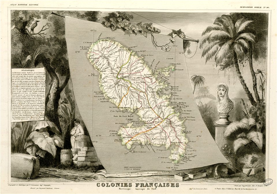 Colonies françaises (en Amérique) (Hémisphère boréal) - Fonds Ancely - B315556101 A LEVASSEUR 093
