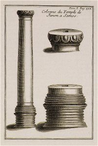 Colonne du Temple de Junon a Samos - Tournefort Joseph Pitton De - 1717