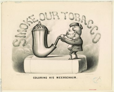 Coloring his meerschaum LCCN90716190