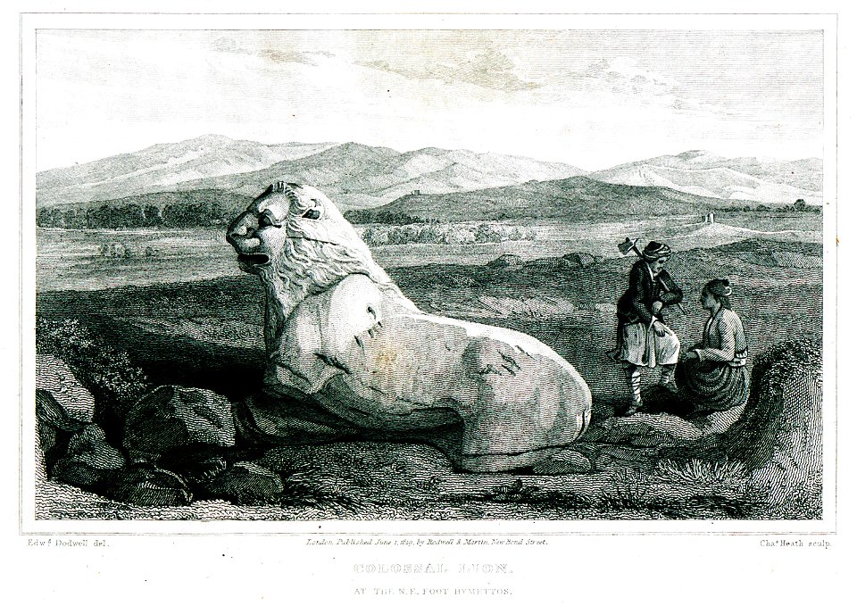 Colossal lion at the ne foot Hymettos - Dodwell Edward - 1819