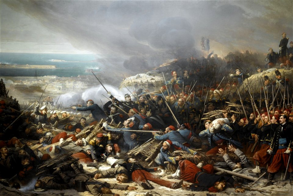 Combat dans la gorge de Malakoff, le 8 septembre 1855 (par Adolphe Yvon)