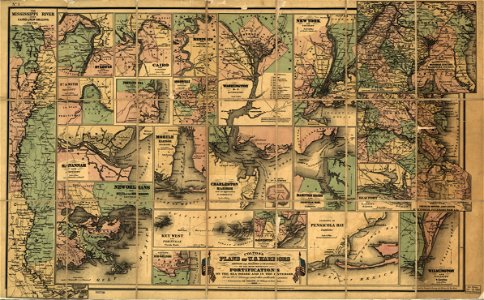 Colton's plans of U. S. harbors showing the position & vicinities of the most important fortifications on the sea-board and in the interior LOC 99447076