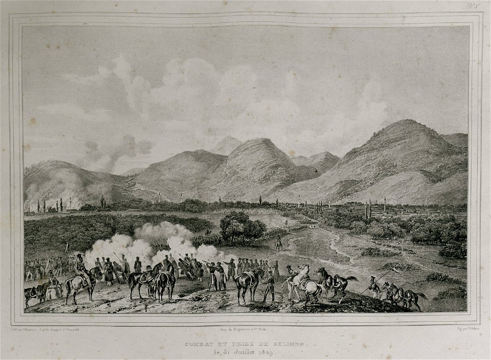 Combat et prise de Selimno le 31 Juillet 1829 - Sayger C - 1834