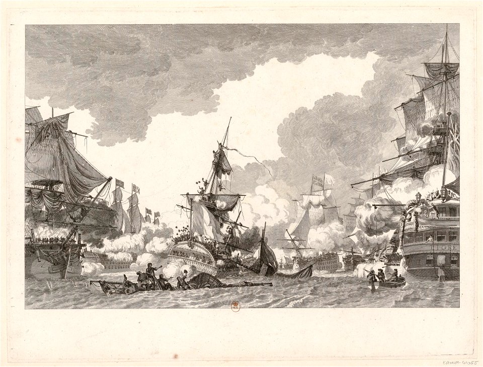 Combat du Vengeur 1er état btv1b53185536h