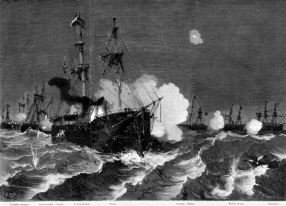Combat naval de Carthagène, entre les frégates insurgées et la flotte du gouvernement de Madrid