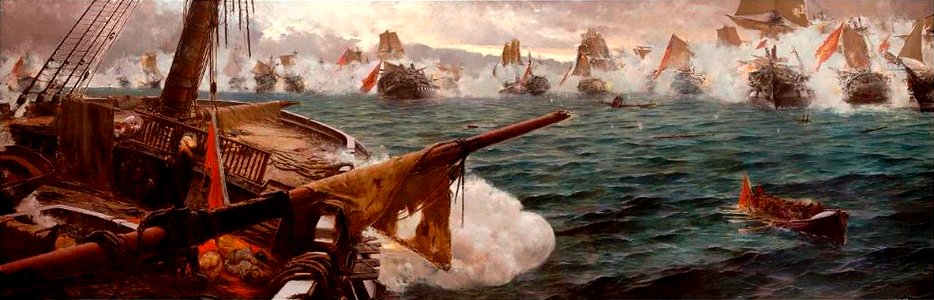 Combate de Trafalgar, por Justo Ruiz Luna
