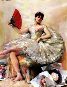 Comerre Leon Francois Portrait Of The Ballerina Rosita Mauri