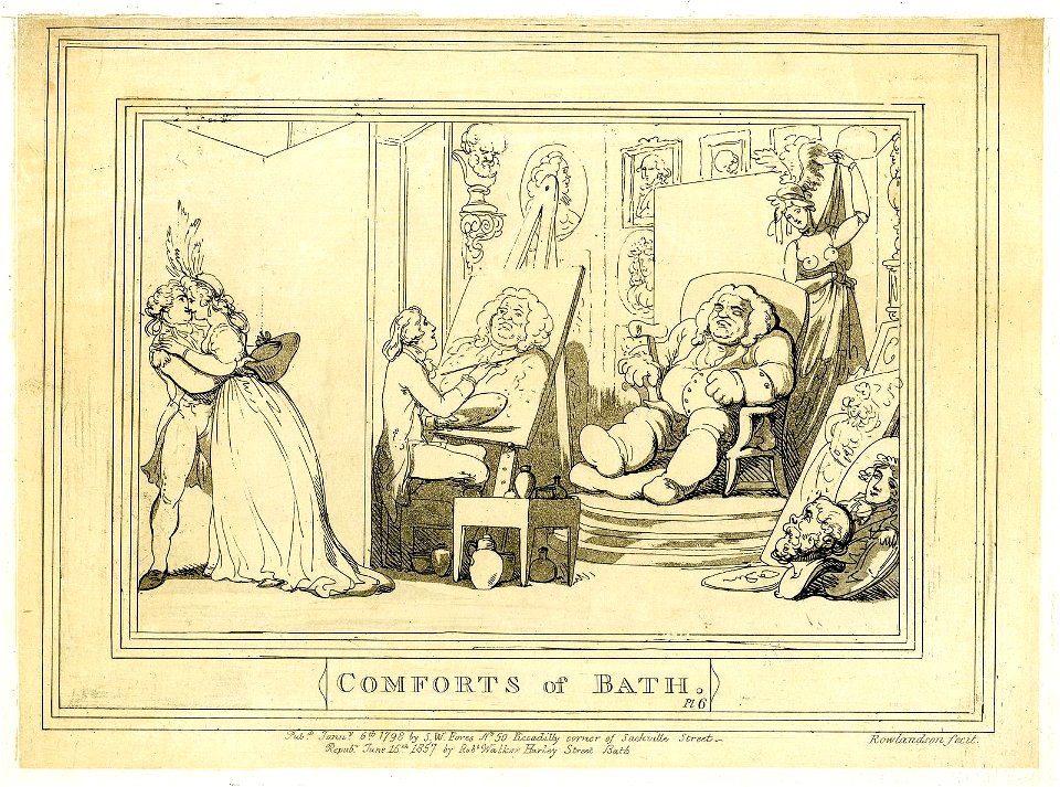 Comforts of Bath. Plate 6. (BM 1871,0812.3568)