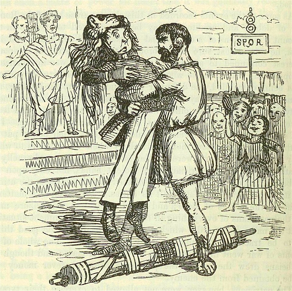 Comic History of Rome p 068 A Lictor is sent to arrest Publiliu Volero