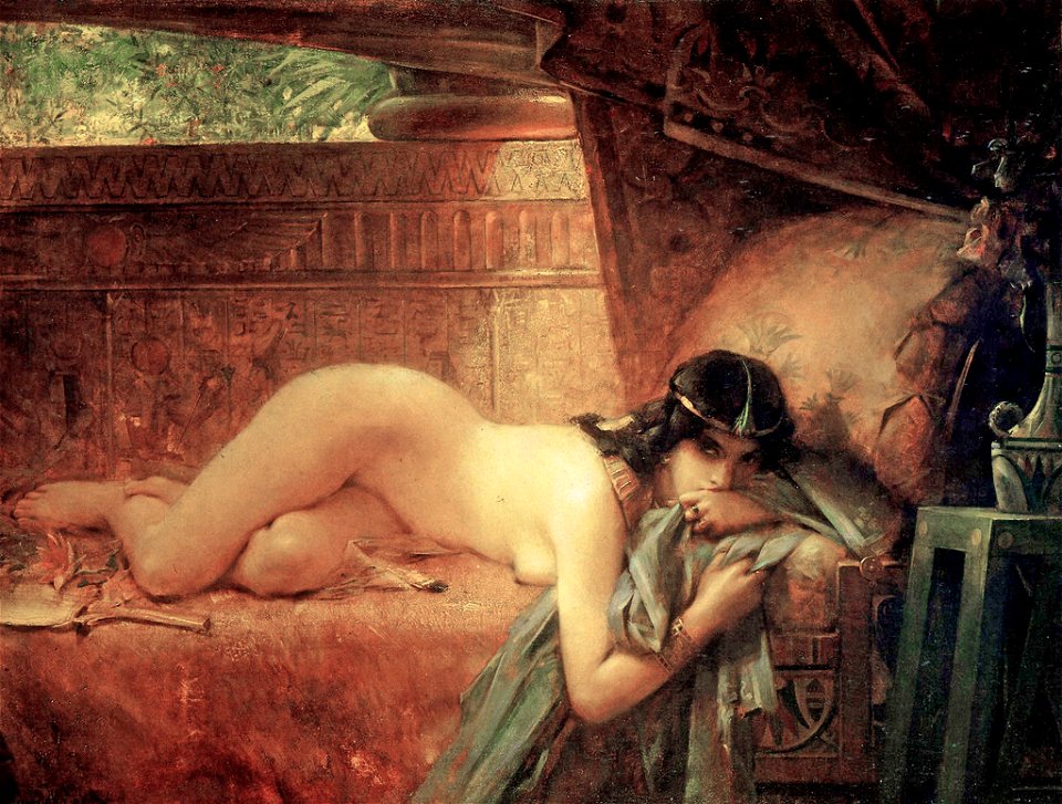 Comerre Leon Francois Study For Le Manteau Legendaire