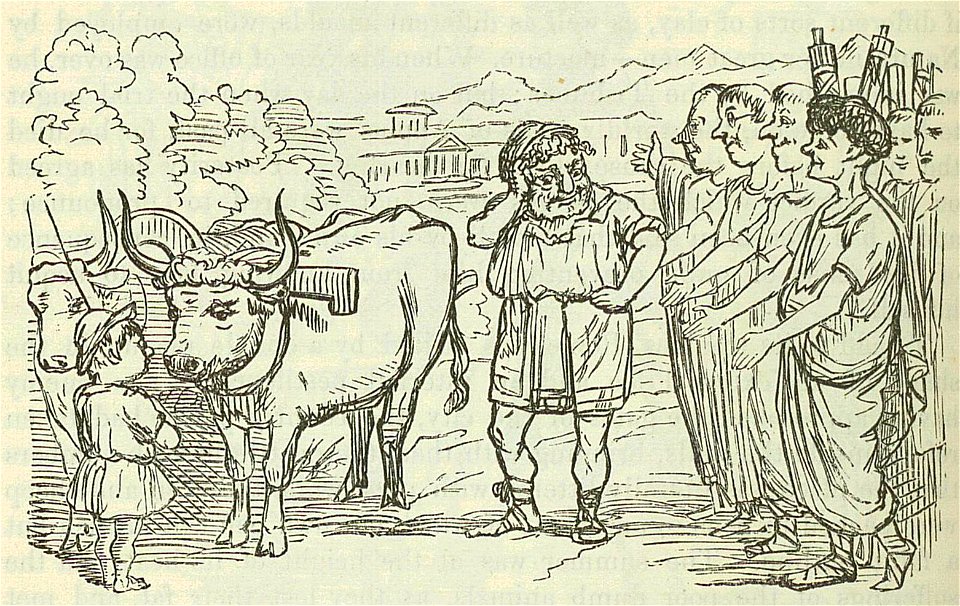 Comic History of Rome p 070 Cincinnatus chosen Dictator