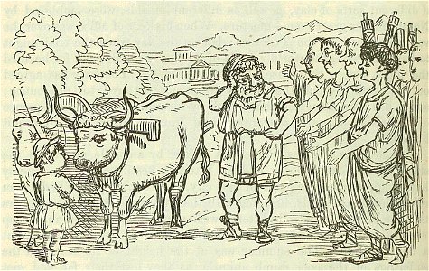 Comic History of Rome p 070 Cincinnatus chosen Dictator