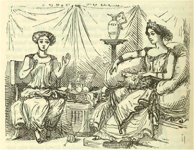 Comic History of Rome p 098 Miss Fabia the Younger astonished at the Patricians Double-knock