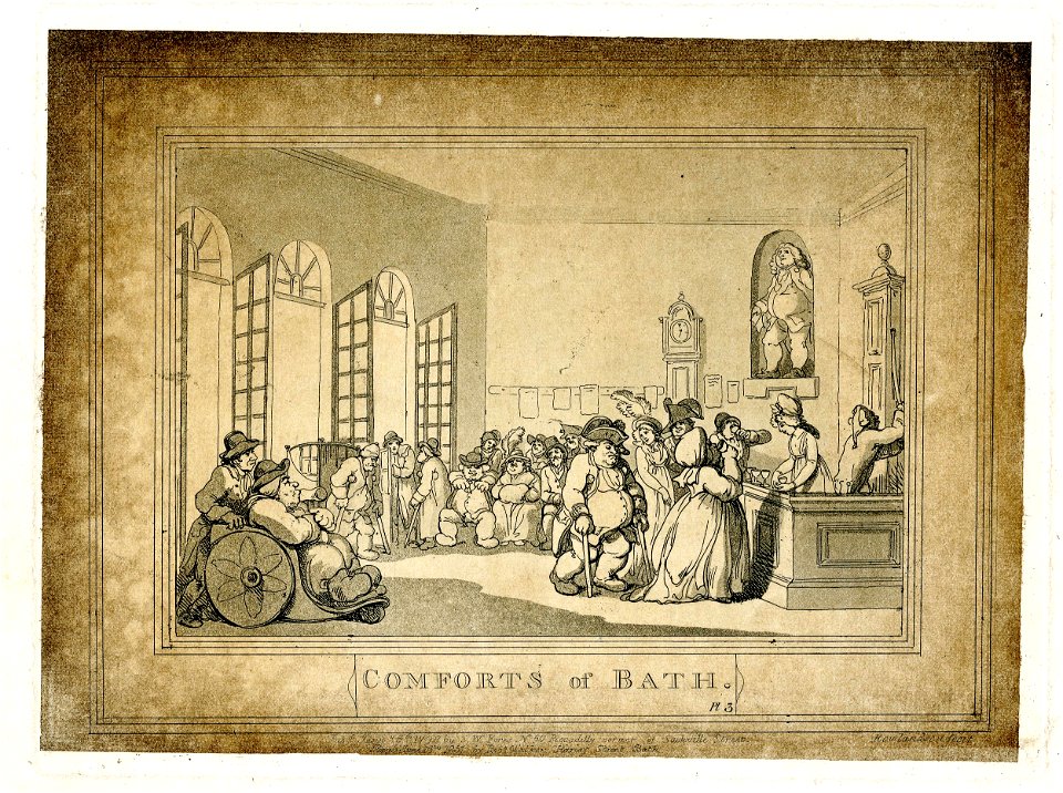 Comforts of Bath. Plate 3. (BM 1871,0812.3565)