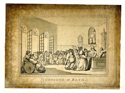 Comforts of Bath. Plate 3. (BM 1871,0812.3565)