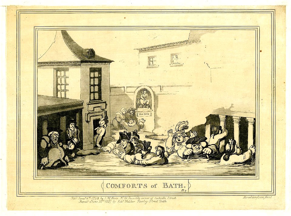 Comforts of Bath. Plate 7. (BM 1871,0812.3569)