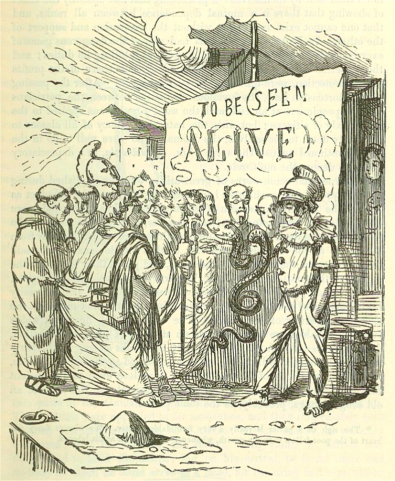 Comic History of Rome p 133 The Ambassadors purchasing Aesculapius