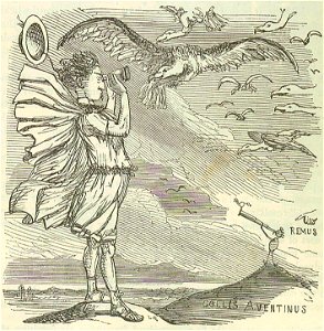 Comic History of Rome p 006 Romulus Consulting the Augury