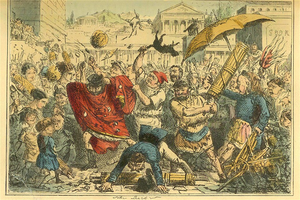 Comic History of Rome Table 03 Appius Claudius punished by the People