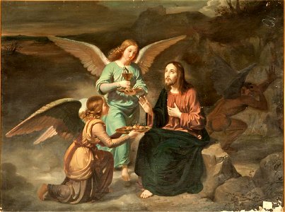 Comida milagrosa de Jesús en el desierto (Real Academia de Bellas Artes de San Fernando)
