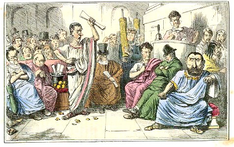 Comic History of Rome Table 10 Cicero denouncing Catiline