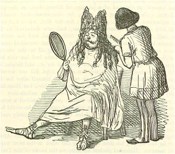 Comic History of Rome p 176 Hannibal disguising himself