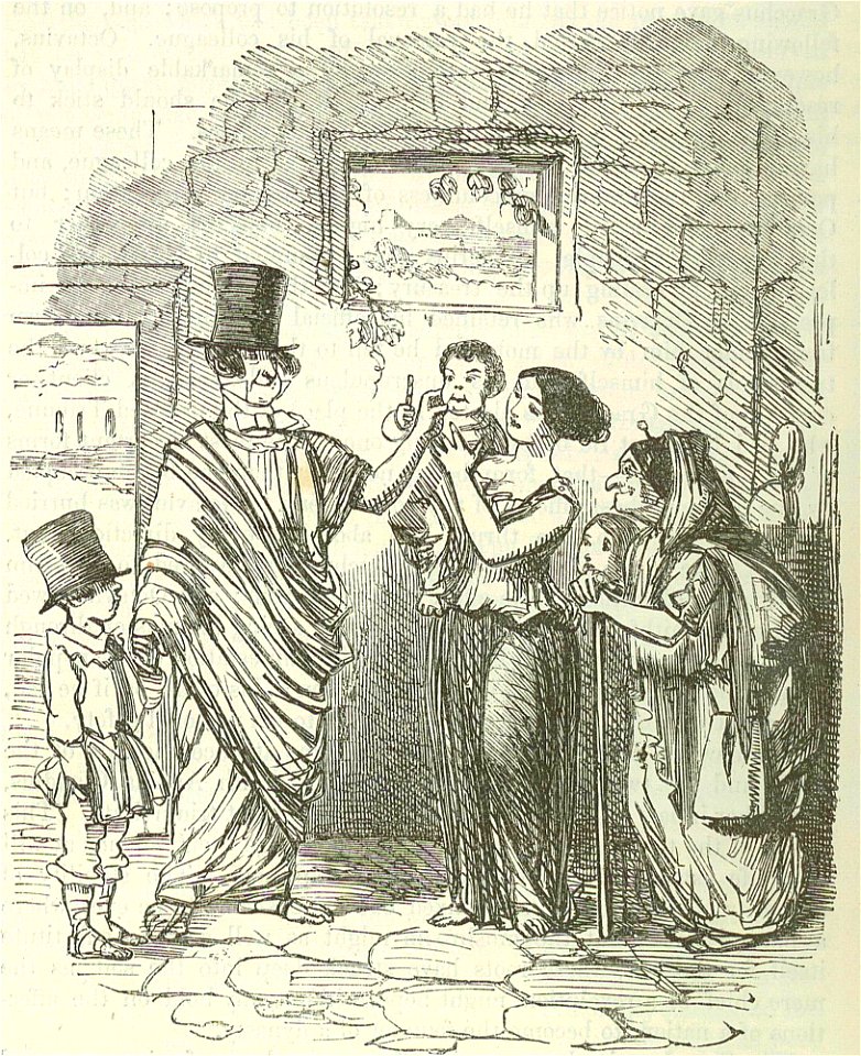 Comic History of Rome p 238 Tib Gracchus canvassing