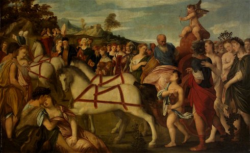 Bonifazio de’ Pitati, gen. Bonifazio Veronese - Triumph der Liebe - GG 1517 - Kunsthistorisches Museum