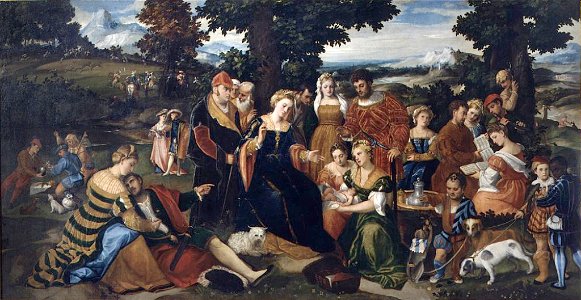 Bonifazio Veronese Moisés salvado de las aguas P Brera