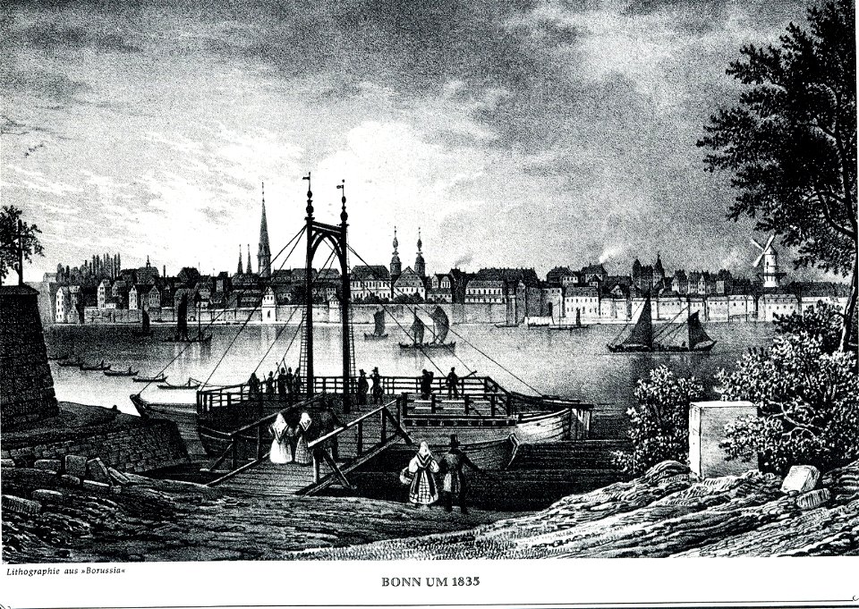 Bonn um1835 Stahlstich