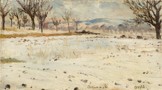 Bonn am Rhein. Winter Landscape (Helmer Osslund) - Nationalmuseum - 23837