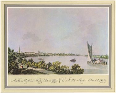 Bonn Ansicht vom Rhein aus Johann Andreas Ziegler