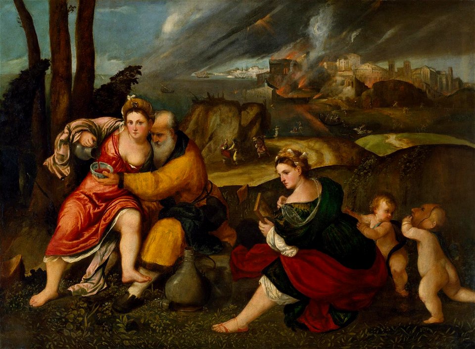 Bonifacio de' Pitati - Lot e le sue figlie (Chrysler Museum of Art)