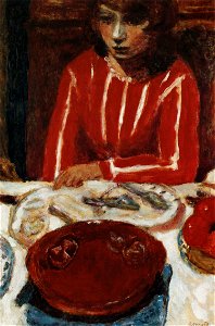 Pierre Bonnard, 1923 ca - Femme à table