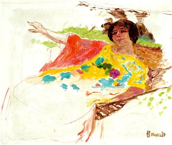Pierre Bonnard - Femme au Peignoir dans un Hamac