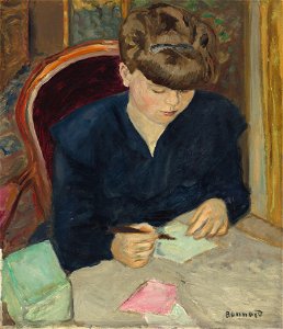 Pierre Bonnard, c.1906, La Lettre, oil on canvas, National Gallery of Art
