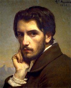 Léon Bonnat - Autoportrait. Free illustration for personal and commercial use.
