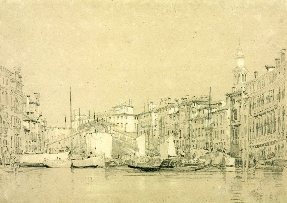 Bonington Canal Grande South of Rialto