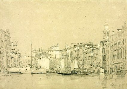 Bonington Canal Grande South of Rialto