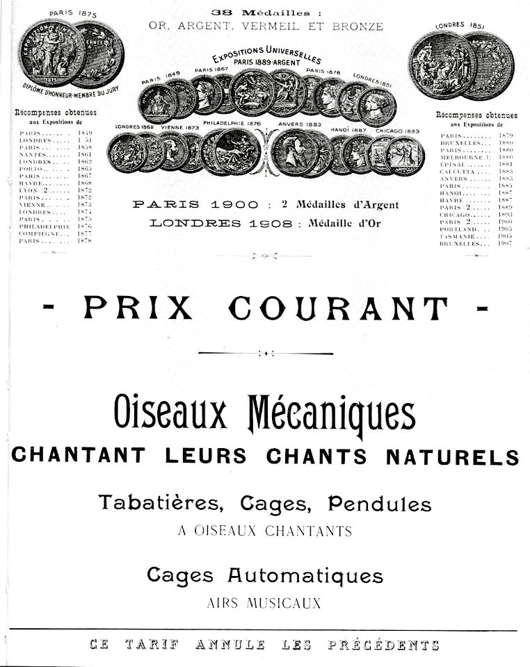Bontems catalogue cover 1910