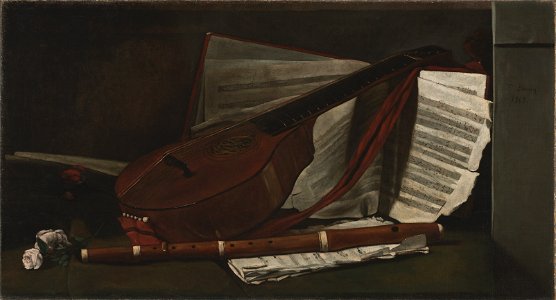 François Bonvin - Attributes of Music - 1980.233 - Cleveland Museum of Art