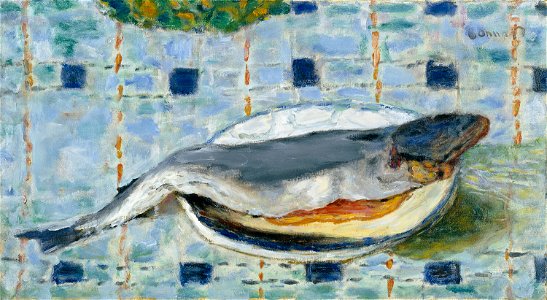 Bonnard-Pierre poisson-sur-une-assiette 1921 MBAlyon