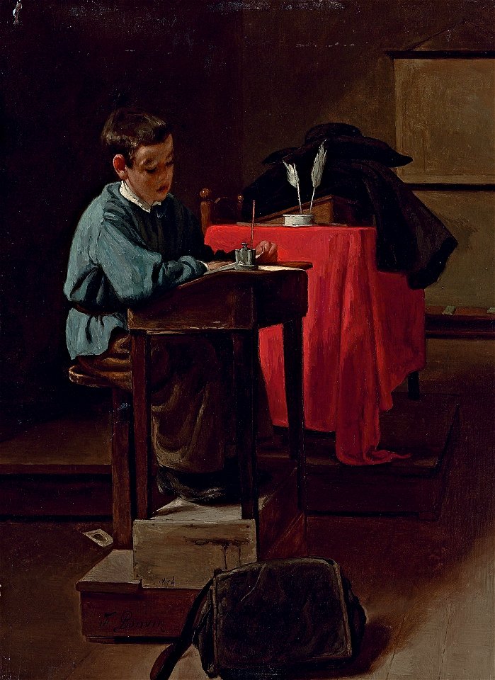 François Bonvin - L'écolier