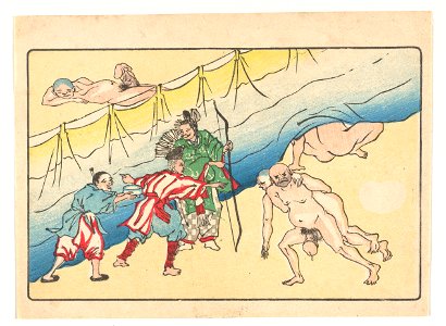 Boogschutter en naakte mannen-Rijksmuseum RP-P-2004-163