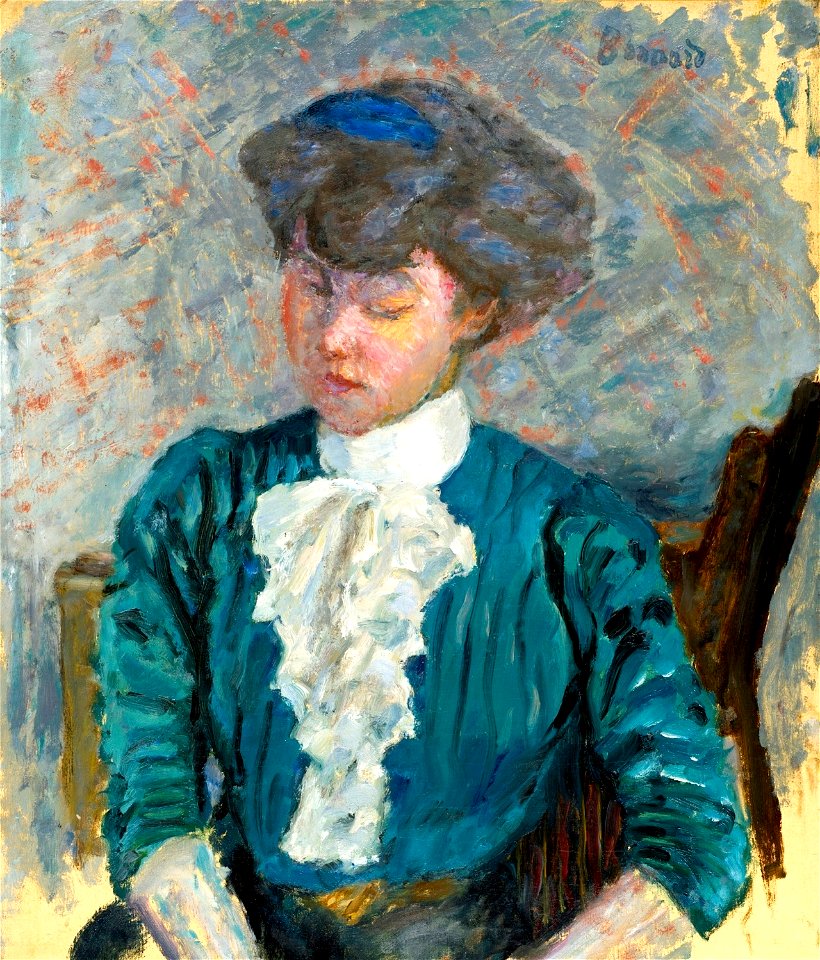 Pierre Bonnard - Femme au Jabot Rose (Étude)
